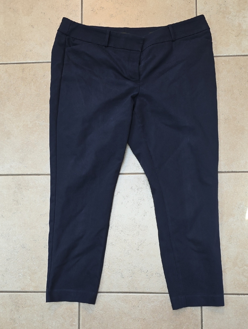 LOFT Navy Julie Skinny Pants